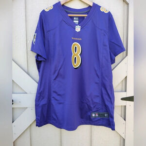 Nike Onfield NFL Baltimore Ravens Lamar Jackson Women's Jersey Purple 2XL
